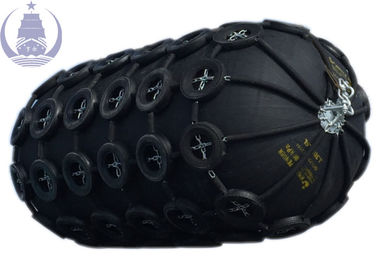 Professional Pneumatic Marine Rubber Fender With Galvanized Chain And Tire