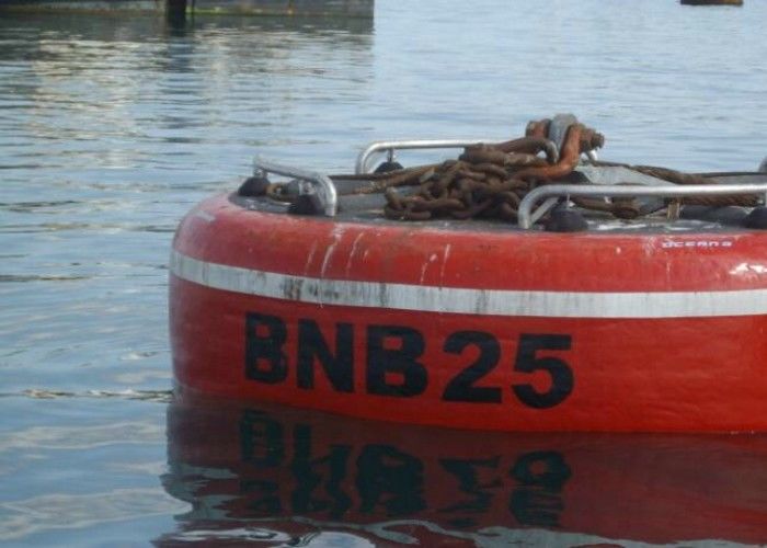 Quick Release Hook Polythene Marine Mooring Buoy Low Weight With Good Floatage