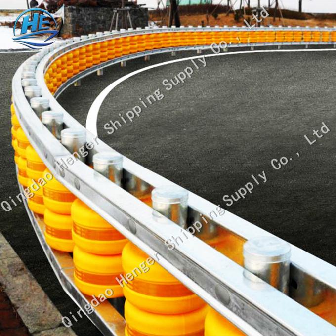 Anti Shock Highway Safety Roller Barrier Absorb Impact Force To Reduce Damage