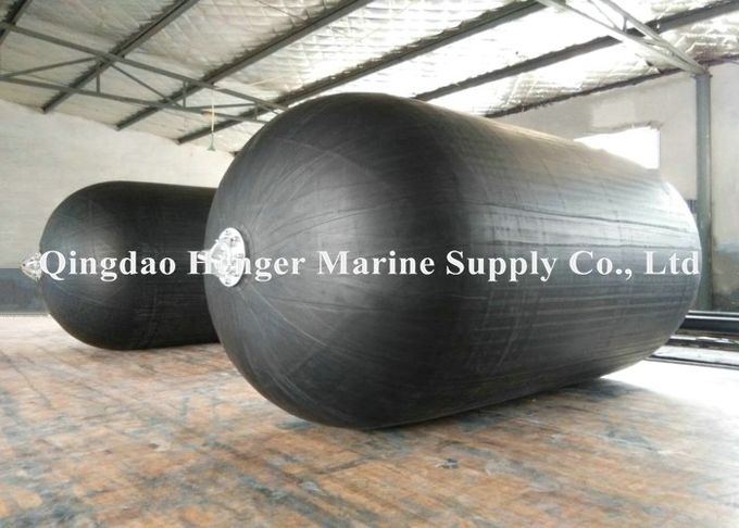 80kPa Marine Boat Fenders Boat Rubber Fender Black Color With CCS Certificate