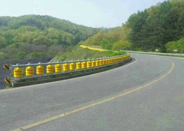 PU Foam / EVA Traffic Safety Roller Barrier Highway Roller Barrier For Accident - Prone Roads