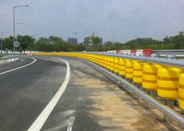 Highway Protective Safety Roller Barrier Eva / Pu Material For Road Traffice Safty