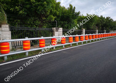 Traffic Safety Roller Barrier Anti Corrosion Rolling Guardrail Barrier