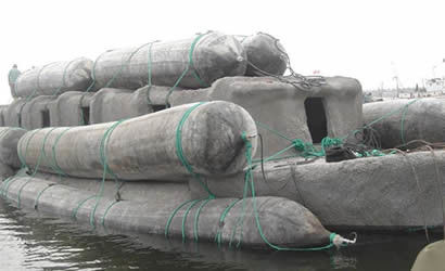 Inflatable Marine Rubber Airbag For Ship Launching D15*L20m
