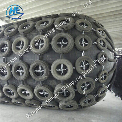 4.5*9m ISO BV Certificated Floating Pneumatic Marine Fender With Black Tyre Sheath