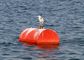 Marine Surface Buoyancy Steel Mooring Buoy With Quick Release Hook Shackle