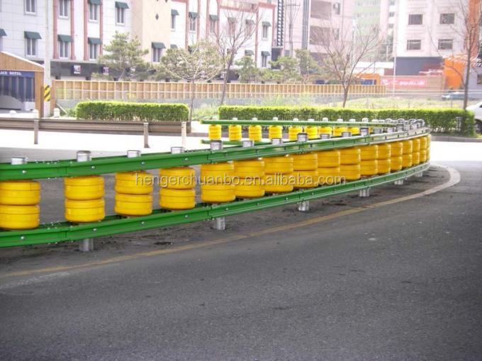 SB ISO Certificated Yellow Highway Safety Roller Barrier Guardrail Standard Quality 5