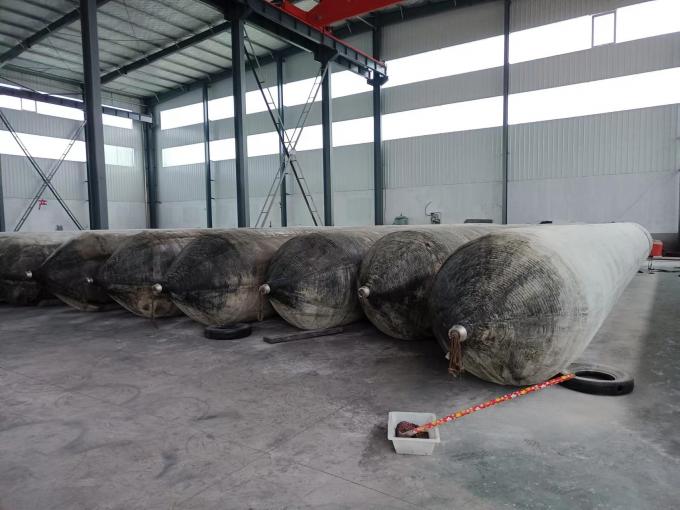 BV Certificate 2x11M Inflatable Marine Airbags For Ship Launching And ...