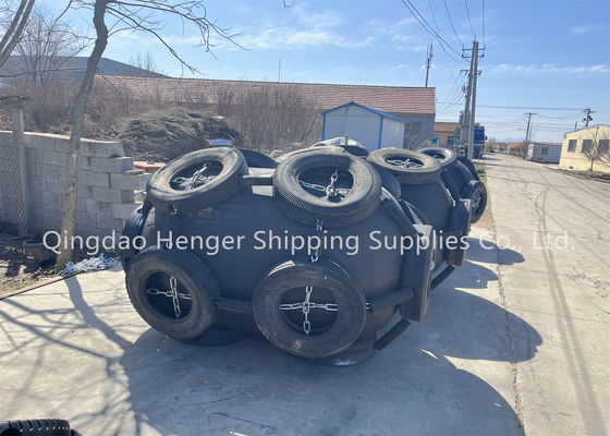 Quality Long Shelf Life 24 Months 80kpa Floating Pneumatic Marine Rubber Fender Design Using Life 10 Years factory