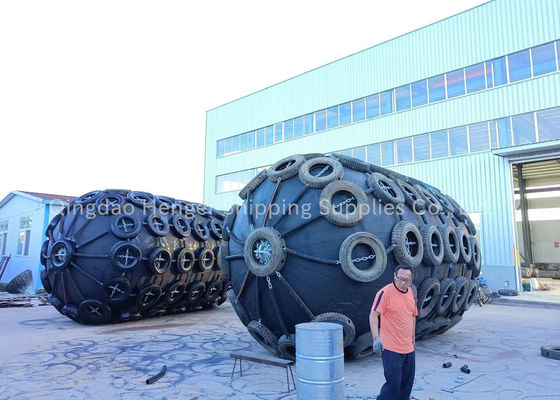 Quality Three-Year Warranty Pneumatic Rubber Fender 2.0*4.5M For Dock Anti-Collision factory