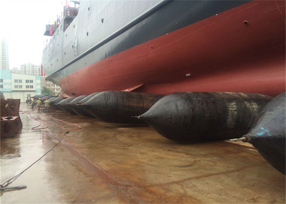 Quality Drydock Shipyard Boat Launching Rubber Airbags For Vessel Construction factory