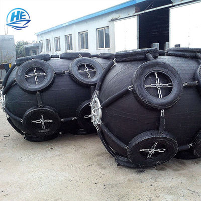Quality Yokohama Style Inflatable Rubber Fenders Marine Balls Anti Collision factory