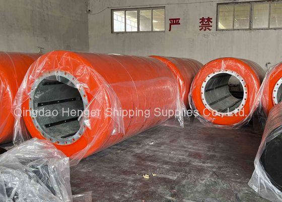Quality Foam Filled Donut Fender Red Color For Port Protection factory