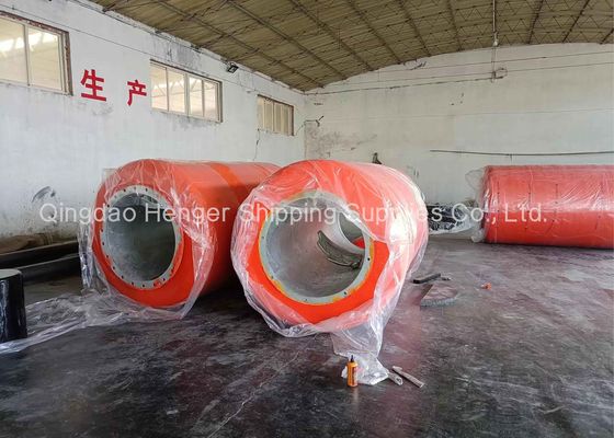 Quality Foam Filled Donut Fender Red Color For Port Protection factory