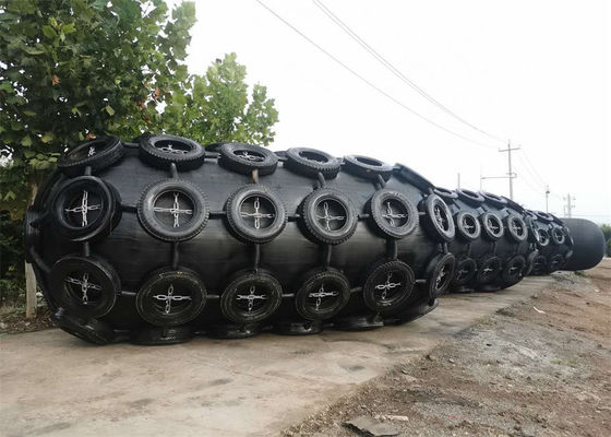 Quality 50Kpa Floating Marine Pneumatic Rubber Fender With Chain And Type factory