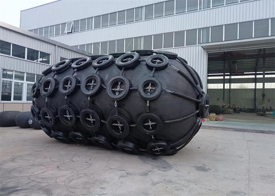 Quality STS Yokohama Type Pneumatic Rubber Ship Bumper Fender With Chain And Tire Net factory