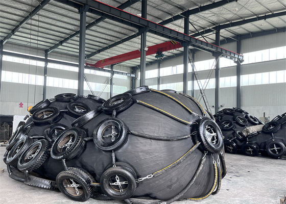 Quality Marine Vessel Yokohama Type Net Type Pneumatic Rubber Fender ISO 17357 Standard factory