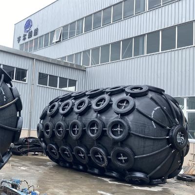 Quality ISO17357 BV CCS Pneumatic Rubber Fender With 50Kpa 80Kpa Inner Pressure For Marine Floating Protection factory