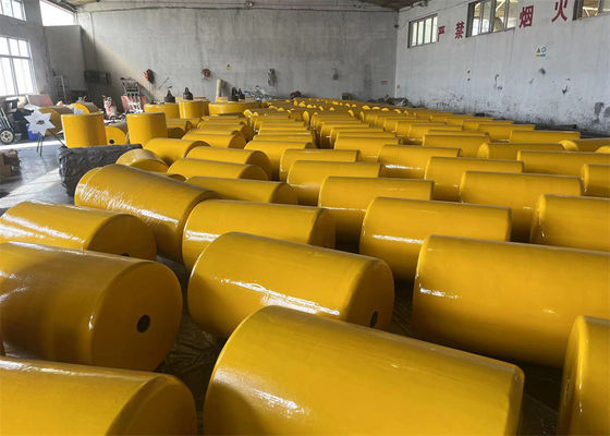 Quality 300x500mm Yellow Un-Sinkable Foam Filled Fender With Chain Net factory