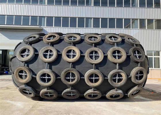 Quality Yokohama Type STS STD Pneumatic Rubber Fender Marine Fender With Tires Net factory