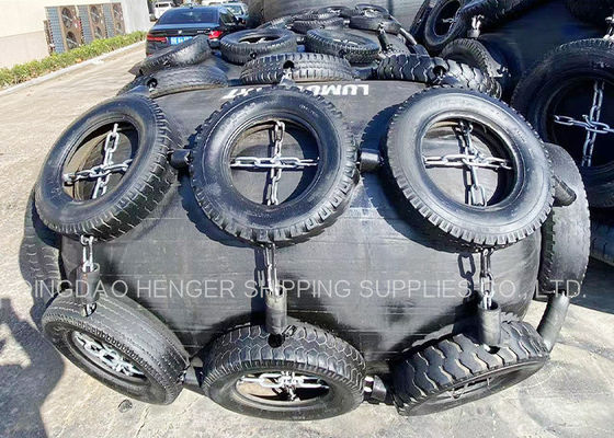 Quality 3300x6500mm Pneumatic Rubber Fender ISO17357 Certified 80Kpa factory