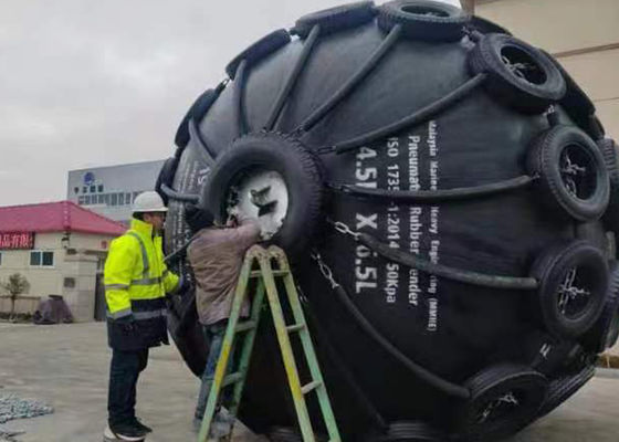 Quality SGS Certificate 50Kpa 80Kpa Yokohama Type Rubber Pneumatic Fender factory