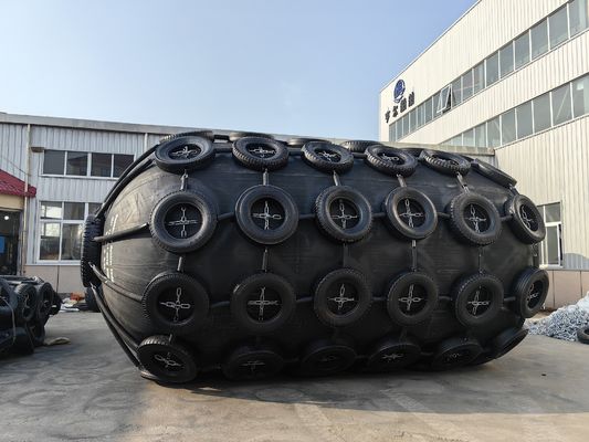 Quality BV Certificate Yokohama Type STS STD Pneumatic Rubber Fender With Tires Net factory
