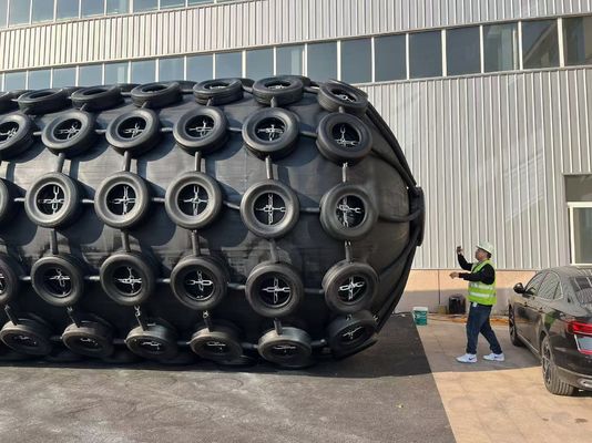 Quality Marine Rubber Fender Wholly Wrapped Technology Highly Durable factory