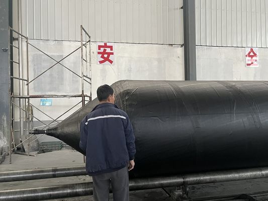 Quality Cylindrical High Pressure Rubber Inflatable Marine Airbags for Dock Launching factory