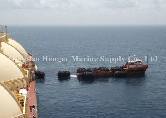 Quality Customized Size Marine Rubber Fender Corrosion Resistant With Chain Net factory