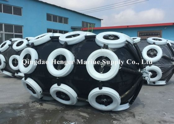 Quality Flange Design Dock Bumper Fender / Maritime International Fenders Black Color factory