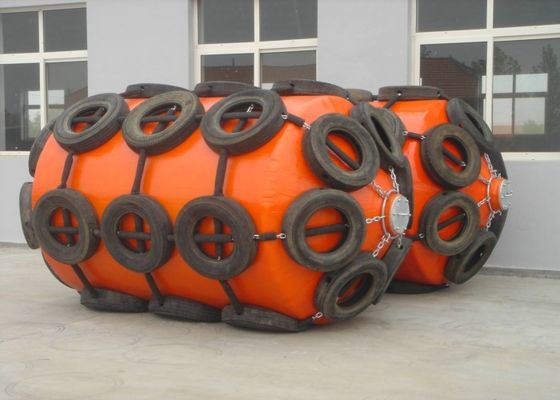 Quality Great Elasticity Marine Floating Dock Fenders / Boat Polyurethane Fenders For Wharf factory