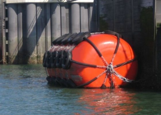 Quality ISO 17357 Certified EVA Foam Filled Fender with Customizable Density 70-110kg/m³ and 0.5m-4.8m Diameter for Marine Use factory