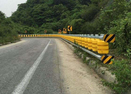 Quality Red Color Protective Safety Roller Barrier For Tunnel Entrance Tunnel Portal factory