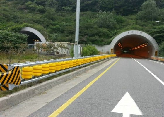 Quality Red Color Protective Safety Roller Barrier For Tunnel Entrance Tunnel Portal factory