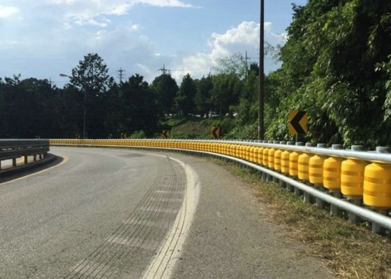 Quality Highway Traffic Safety Roller Barrier EVA Buckets Anti - Crollision Function factory