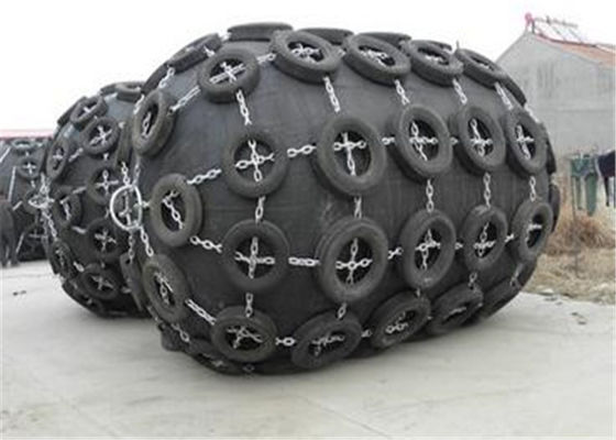Quality Galvanized Chain / Tyre Marine Rubber Fender High Energy Absorption CCS factory