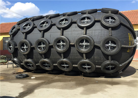 Quality Pneumatic Floating Nature Rubber Fender Galvanized Tyre Chain Net Anti Corrosion factory