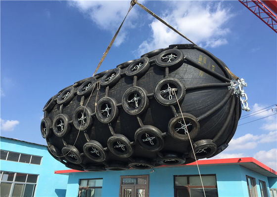 Quality Pneumatic Floating Nature Rubber Fender Galvanized Tyre Chain Net Anti Corrosion factory