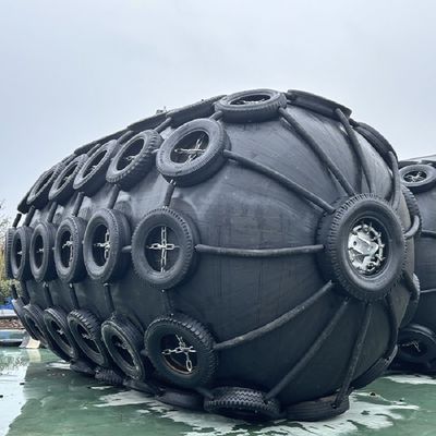 Quality ISO 17357 Certified Natural Rubber Pneumatic Fender with 50Kpa Working Pressure for Marine Safety factory