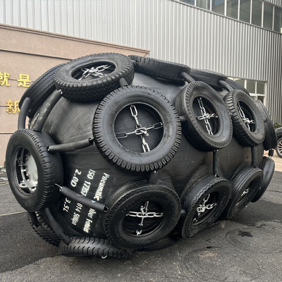 Quality ISO 17357 Certified Natural Rubber Pneumatic Fender with 50Kpa Working Pressure for Marine Safety factory
