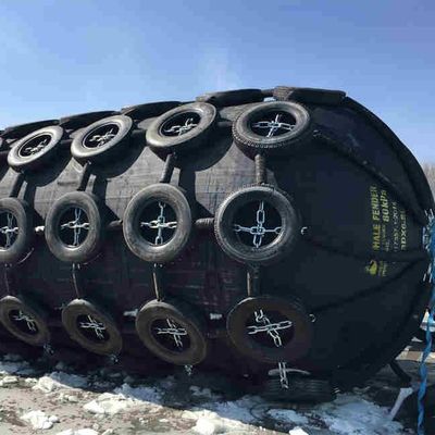 Quality ISO17357 Pneumatic Rubber Fender 2.0x3.5m Marine Grade factory