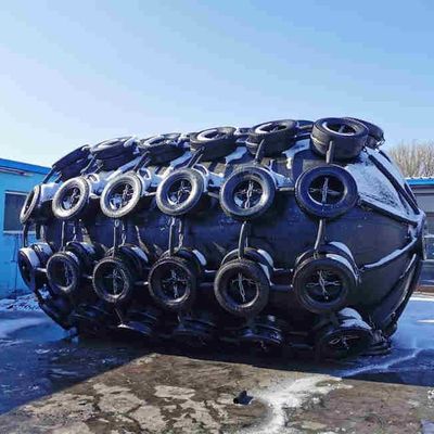 Quality ISO17357 Pneumatic Rubber Fender 2.0x3.5m Marine Grade factory