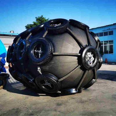 Quality ISO17357 Pneumatic Rubber Fender 2.0x3.5m Marine Grade factory