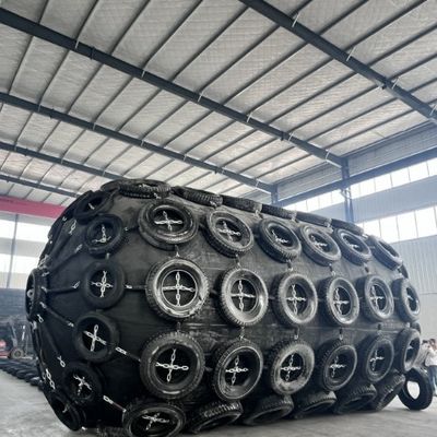 Quality Initial Internal Pressure 80kpa Marine Fender Net Type Ideal For Marine Vessel Impact Absorption Dock Safety Systems factory