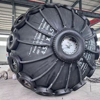 Quality Initial Internal Pressure 80kpa Marine Fender Net Type Ideal For Marine Vessel Impact Absorption Dock Safety Systems factory
