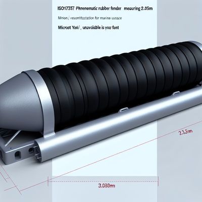 Quality ISO17357 Pneumatic Rubber Fender 2.0x3.5m Marine Grade factory