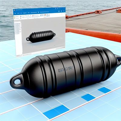 Quality ISO17357 Pneumatic Rubber Fender for Marine Collision Protection factory