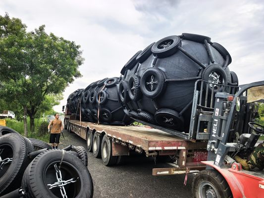 Quality Heavy-Duty Net Type Dock Fenders with 80KPa Inflation Pressure factory