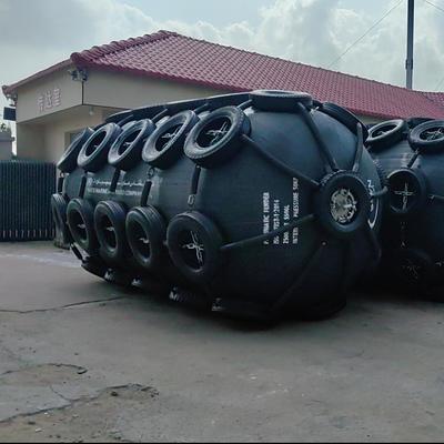 Quality Net Type Pneumatic Rubber Fender Diameter 0.5m To 4.5m Marine Fender System Provide Superior Dock Protection factory